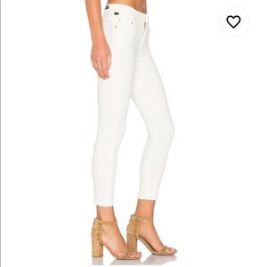 NWT $228 CITIZENS OF HUMANITY Off White Rocket Crop High Rise Skinny 27